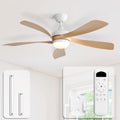Sofucor Ventilator 132cm Plafondventilatoren, met Licht en Afstandsbediening