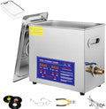 Wsgdsg Ultrasone reiniger reinigingsmachine, bril auto-onderdeel (maat: 2L), met verwarming en timer, roestvrijstalen ultrasone wasmachine