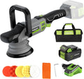 Workpro Polijstmachine 20V accu, met 7 snelheden (2000-5000 RPM), 1 x 4.0Ah accu, auto polijstmachine snoerloos, dubbele actie, met opbergtas, vloeren
