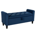 Sitzbank Blau Samt 140 cm