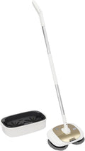 Polijstmachine Shzicmy Draadloze elektrische dweil, met waterreservoir van 400 ml en ledverlichting, 2000 mAh accucapaciteit, vloerwisser, tegels
