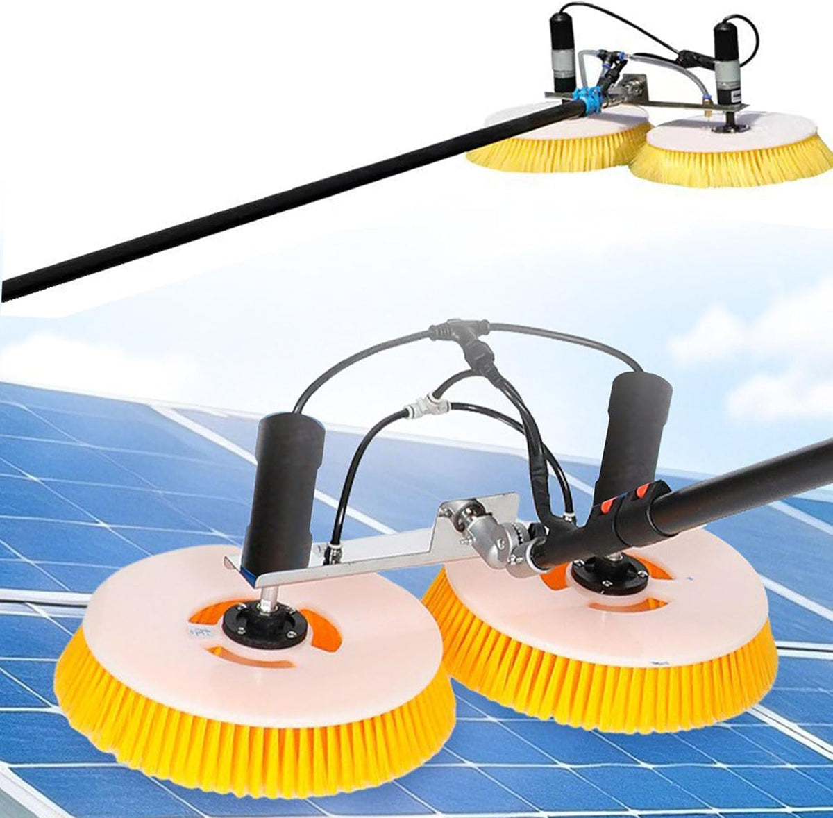 Sunseota Raamtrekker Ramenreiniger, Gpbb5.5m, elektrisch fotovoltaïsch zonnepaneel reinigingsgereedschap, dakwaterborstel