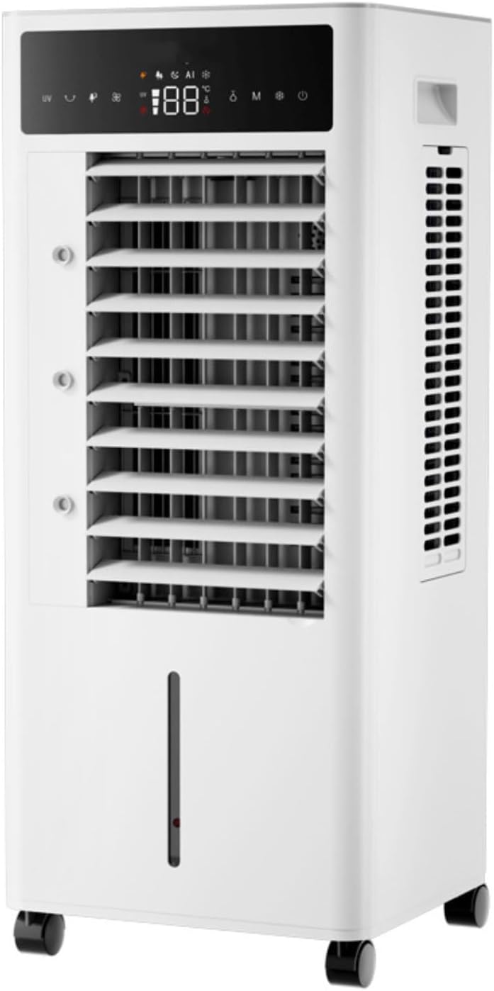 Gwfblid Mobiele airco airconditioning, 24-uurs timer, met 10 liter watertank, 3 modi, draagbare luchtkoeler, luchtbevochtiger, verdampingsventilator
