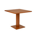 Quadratischer Tisch aus Holz 80x80 cm Hellbraun