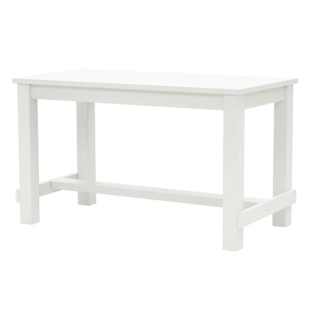 Rechteckiger Tisch Holz Weiß 120x60x75 cm