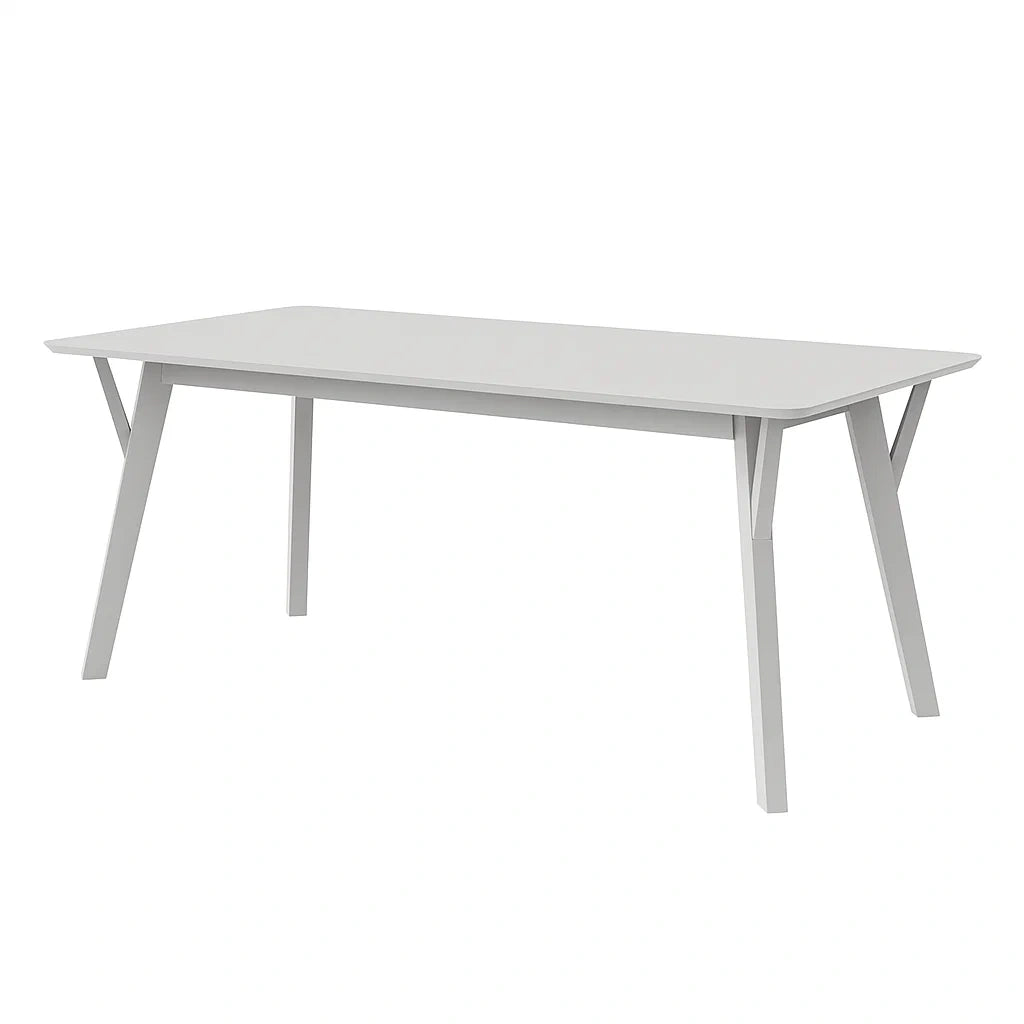 Rechteckiger Tisch Grau Metall 180x90x75 cm