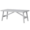 Esstisch aus Kiefernholz Grau 200x100x75 cm