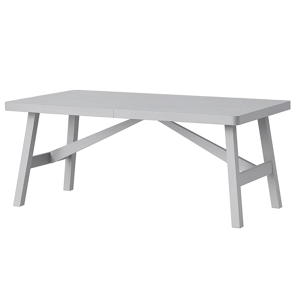 Esstisch aus Kiefernholz Grau 200x100x75 cm