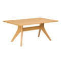 Rechteckiger Esstisch aus Eichenholz 180x90x75cm