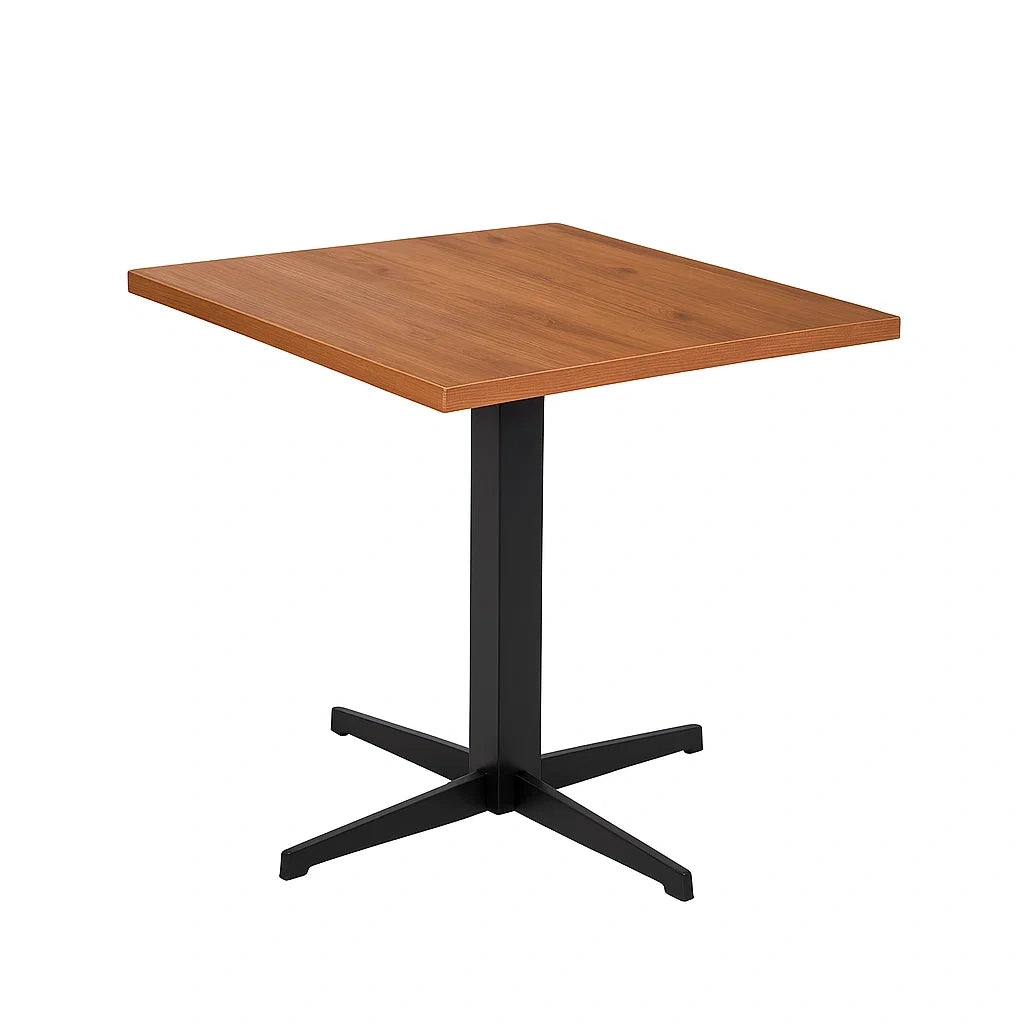 Quadratischer Tisch MDF-Platte Stahlgestell 80x80x75cm