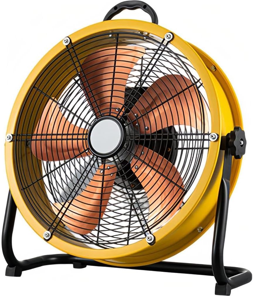 Ventilator Hoge Snelheid Drum, Speed Industriële Luchtcirculatie, met Koper Motor & Aluminium Bladen, Heavy Duty Vloer Ventilator