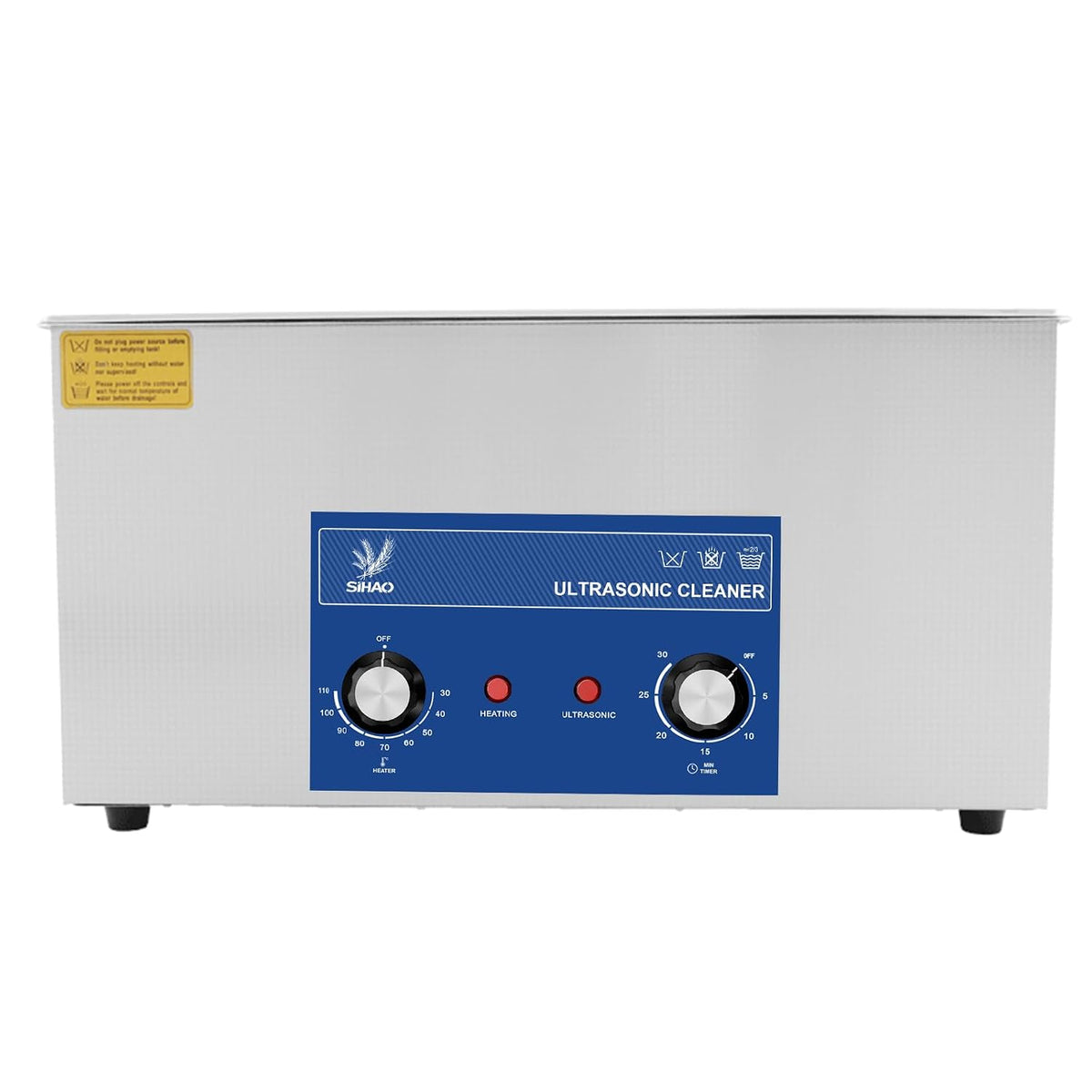 Ultrasone reiniger Zhimai Professionele Ultrasoon, 40kHz Ultrasone Reinigingsmachine van Roestvrij Staal, met Verwarming en Timer, voor Sieraden