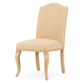 Esszimmerstuhl Holz Beige Polyester