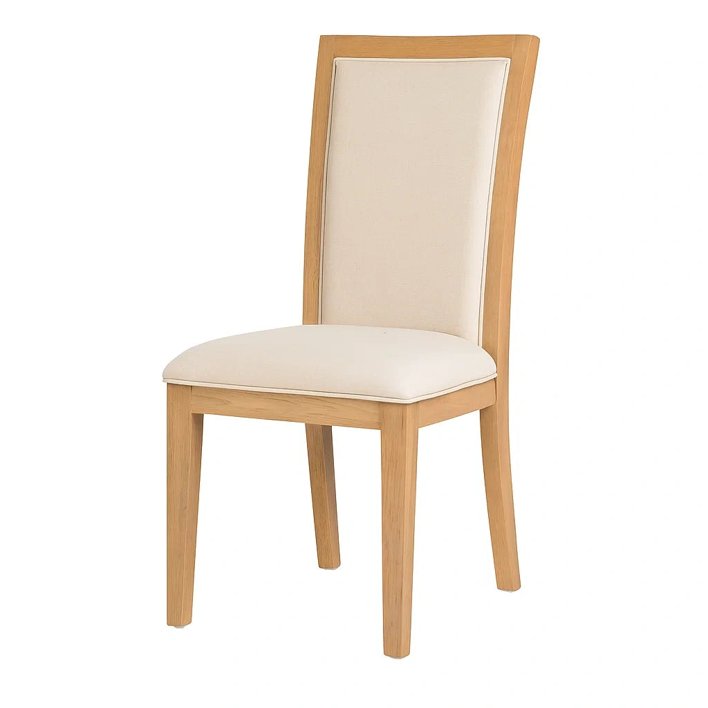Esszimmerstuhl Eiche Textil Beige 95cm