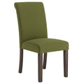 Esszimmerstuhl Olivgrün Gewebter Stoff Massivholz 94cm