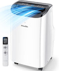 KoolSiln Mobiele airco Draagbare airconditioner, 12.000 BTU, 3-in-1 koelventilator, voor ruimtes tot 46 m2, afstandsbediening en raamset inbegrepen
