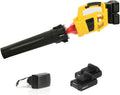 ACXZ Bladblazer Draadloze elektrische, met 2 × 40V lithiumbatterij en oplader, industriële krachtige schonere veegmachine, voor sneeuw, stof