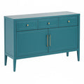 Sideboard MDF Blau mit 3 Schubladen und 2 Türen