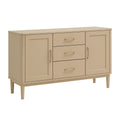 Holzbuffet mit Schubladen und Türen, Beige
