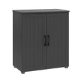 Schrank MDF Dunkelgrau 2-Türig 80x40x90cm
