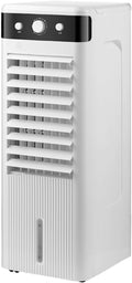 Gwfblid Mobiele airco airconditioning, 12 uur timer, 5 liter, met 3 windsnelheden, ventilator, waterreservoir, afneembaar waterreservoir, kantoor
