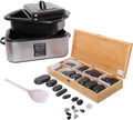 Promafit Verwarmer Hot Stone Set grote ca. 20 liter + 64 Hot Stones