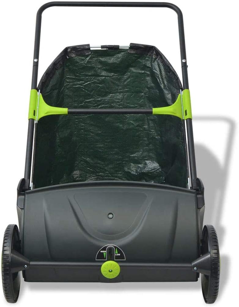 Tidyard Wagens Gazonveegmachine, 5 cm draaibreedte, 103L verzameltas