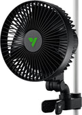 Vivosun Ventilator AeroWave A6 Grow Tent Clip, 15 cm Auto Oscillerende Ventilator, 1 Pack, Veilige Antislipklem, Sterke Luchtcirculatie en Laag Geluid