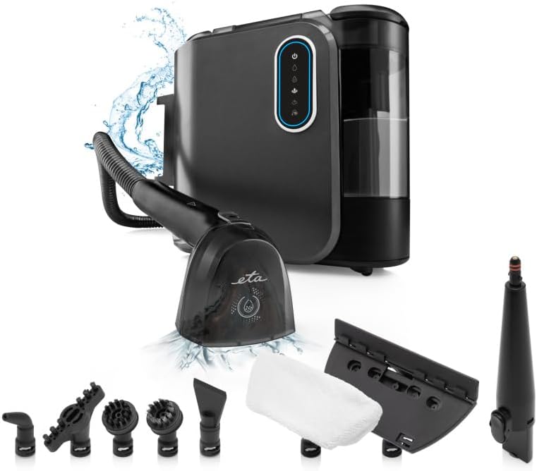ETA Stoomreiniger Waszuiger Steam Clean, 13 kPa, 4 reinigingsmodi, multifunctionele stoomreiniger, tapijtreiniger, meubelreiniger, vlekreiniger, bank