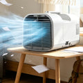 Sxpypiz Mobiele airco Draagbare airconditioning, met 4100/4400/5100 BTU, 42 dB stille modus, 1300 W, 4-in-1 mobiele airconditioning, zelfverdamping