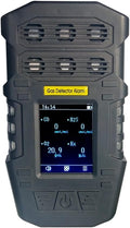 Soywim Gasdetector, Luchtzuurstofmeting Luchtkwaliteitsdetector Luchtkwaliteitsmonitor S318 0-100% LEL 0-30% VOL 0-1000ppm 0-100ppm ±0,3m, Waterdicht