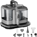 Stoomreiniger Powell Shampoomachine, 1800 W, dubbele tank 2 l, grijs, stoomreiniger en stofzuiger, voor bank, stof, tapijt en matras, injector
