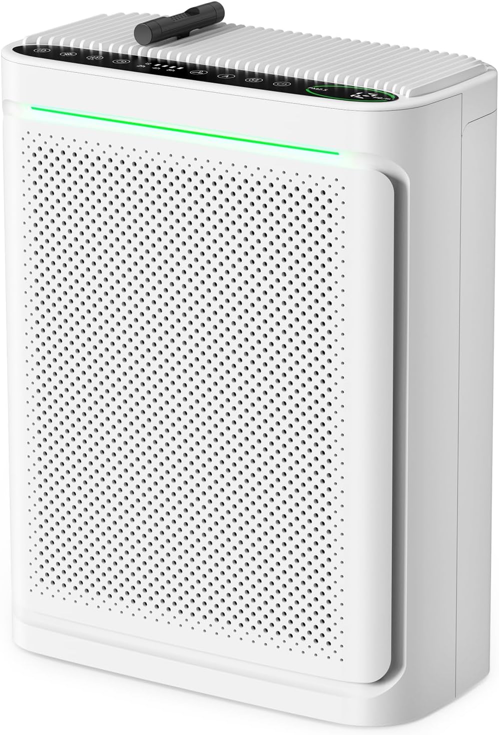 Luchtreiniger Voopnu Luchtreinigers, met True H13 HEPA wasbare filter luchtreiniger, JHD08 (wit), voor thuis, met geurspons, voor slaapkamer slaapzaal