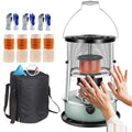 Jyssh Elektrische kachel Kerosine, Draagbaar Kerosine Kachelverwarmer, Lichtgewicht Kerosine Olieverwarmer, Camping Olieverwarmers, Blue