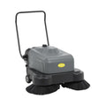 Ulsonix Veegmachines Veegzuigmachine, 4000 m2/uur, 2 borstels van elk 46 cm, 35 liter, HEPA-filter, met accu, vuilcontainer, elektrische veegmachine