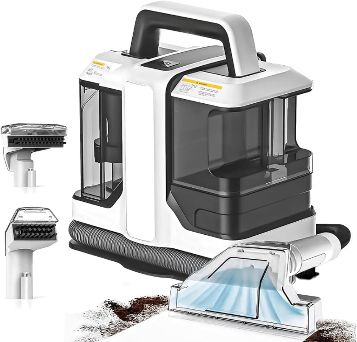 Tapijtreiniger Draagbare tapijtreinigingsmachine, diepreinigende vlekverwijderaar, voor huisdiervlekken, bekleding en autostoelen