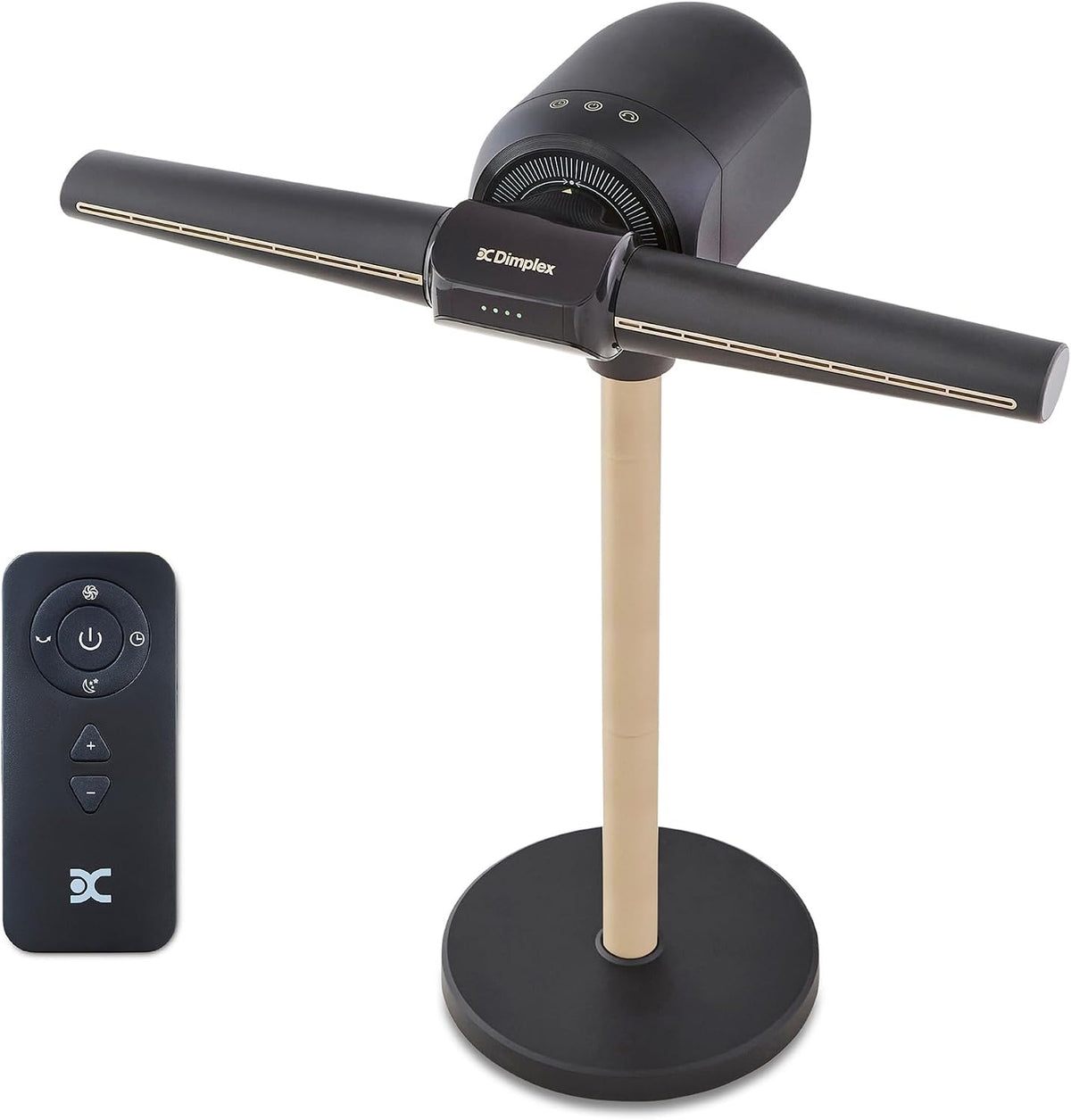 Dimplex Ventilator FlexBlade Bladloos, 5 Snelheden en Timer, 90° Kantelbaar, 20m Bereik, Ventilator Stil (36dB), met Magnetische Afstandsbediening