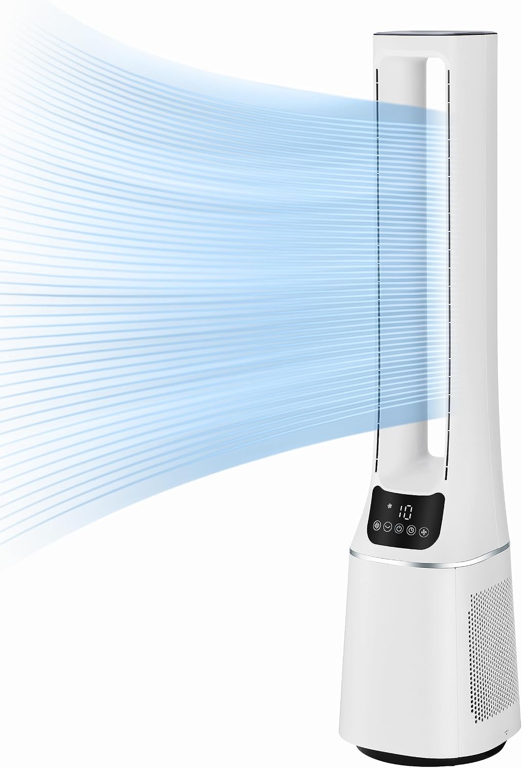 Midea Luchtreiniger MFP-120 (WH) 2-in-1 torenventilator, 12 uur timer, 38 dB luchtreiniger, CADR 120, voor 47,6 m2, afstandsbediening, wit, stil