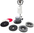 Farag Janitorial Polijstmachine Industriële vloerpolijstmachine, met (1 tank + 2 borstels + 1 padhouder) 1,5 pk