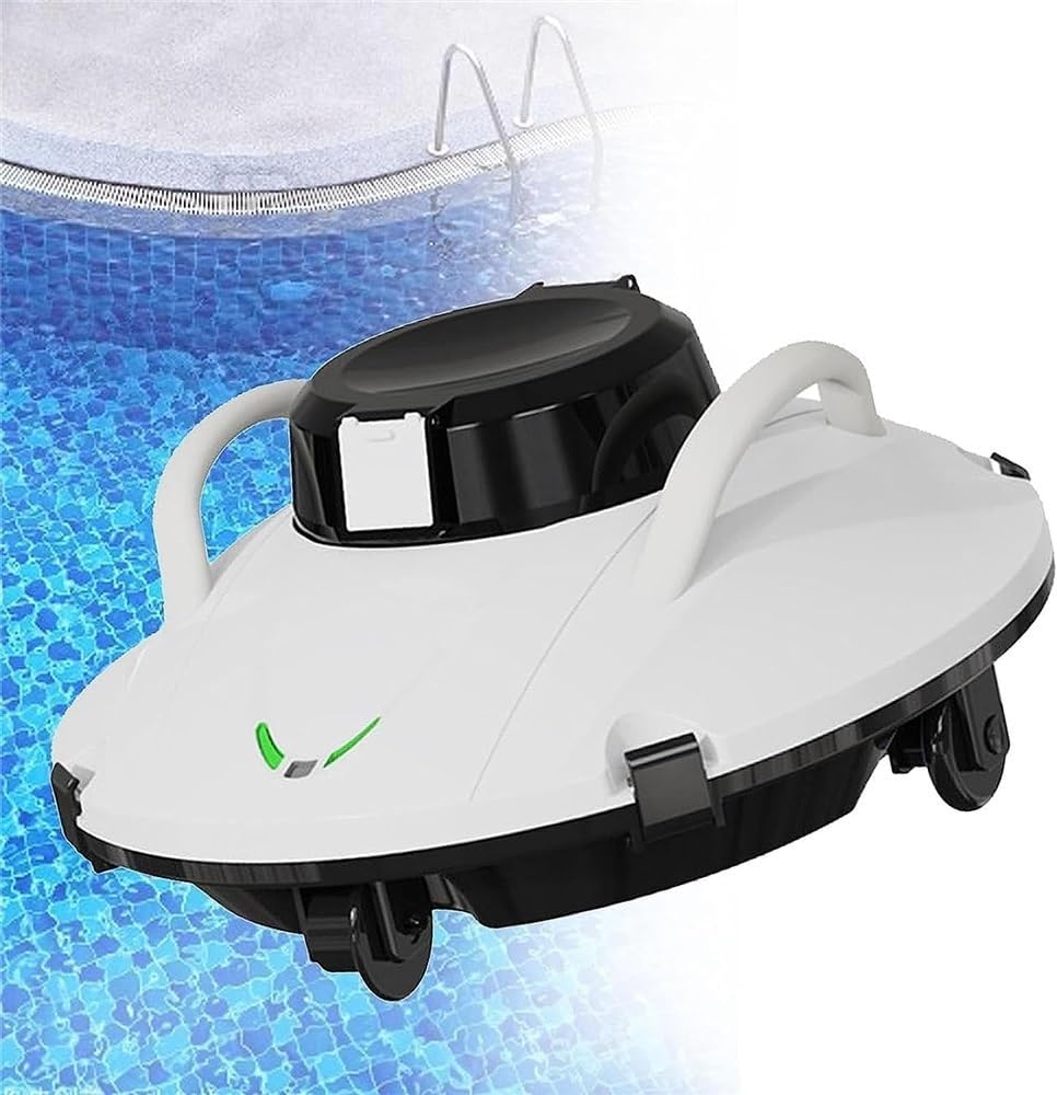 Xingluoy Zwembadrobot Volautomatische zwembadreiniger, automatische zwembadreinigingsrobot, met verbeterde filters, ideaal, voor zwembaden