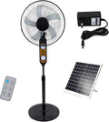 Hsplxyt Ventilator Voetstuk /zonne /Outdoor Camping Fan/draagbare vloer, 4-snelheid windsnelheid, met afstandsbediening, met nachtlampje