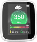JJJ Gasdetector Precies CO2-detector Kooldioxide Luchtkwaliteit Tester, voor CO2 Real-time gegevens, met alarmset, voor kas, kamer, ziekenhuizen