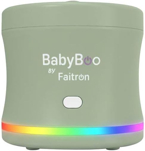 Flessenwarmer Babyboo Draagbare voedselwarmer - babyvoeding verwarmer, snelle verwarming 70 W, tot 45 °C, bediening via app, met batterij, led-ring