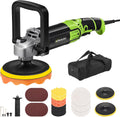 WorkBless Polijstmachine Bufferpolijstmachine, 1600 W, 15,2 cm / 17,8 cm roterende autopolijstmachine, met 7 snelheden (1600-3500 tpm), voor auto's