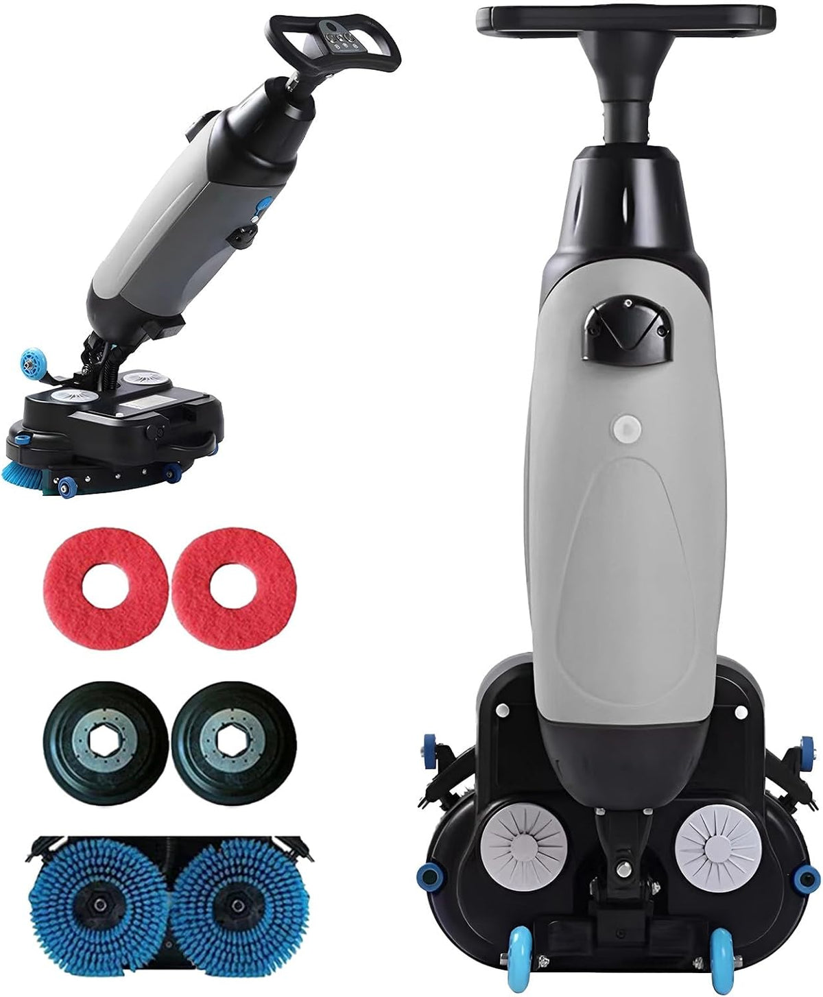 Upltoe Polijstmachine Draagbare Commerciële Vloerschrobmachine, Met Reinigingsbreedte Van 43 Cm, 240 Tpm, Mini, Vloermachine, Efficiënte Reiniging
