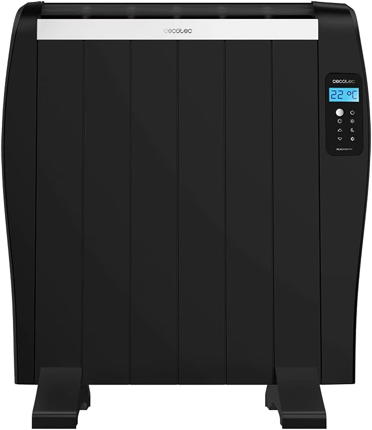 Elektrische kachel Cecotec Warmtestraler ReadyWarm 1200 Thermal zwart. 900 W, 6 Elementen, 10 m2 Dekking, afstandsbediening, programmeerbare timer