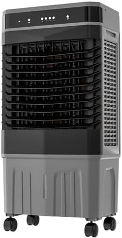 Mobiele airco Draagbare airconditioner Verdampingsluchtkoeler, met 3 snelheden en 3 modi 12 uur timer 45 liter watertank Koelventilator, met