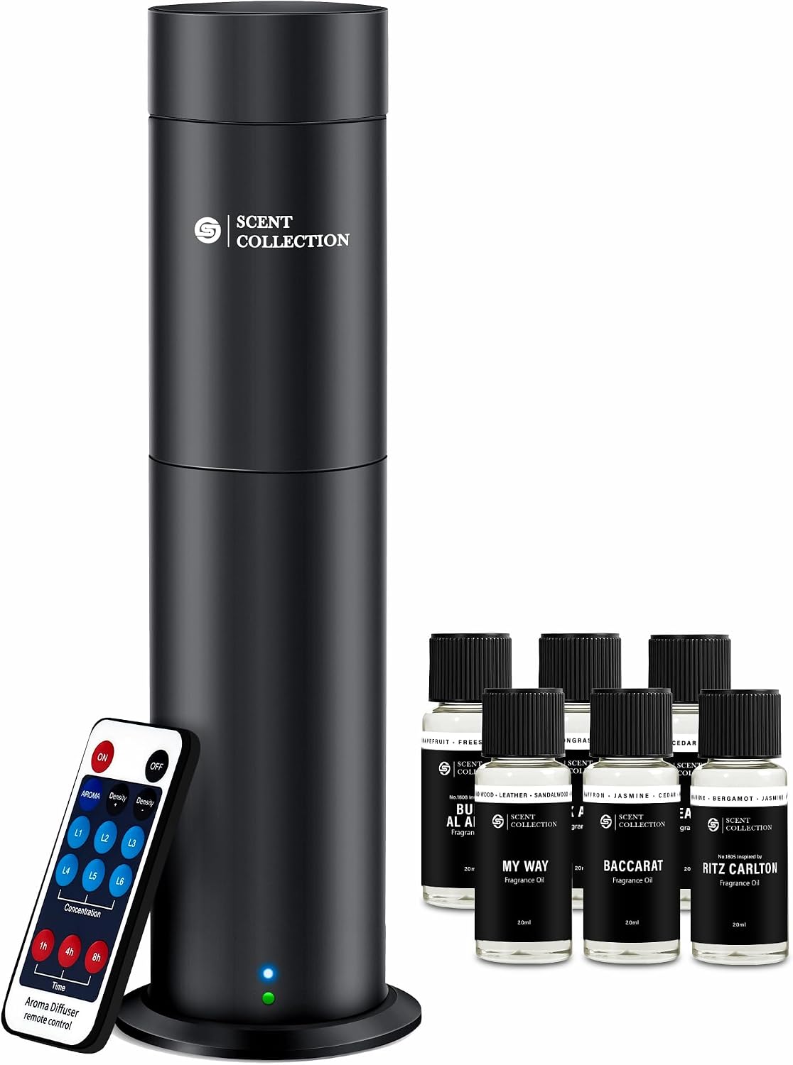 Geuroliediffuser scent collection De Geurverspreider van het hotel, met 6 geuroliën behandelt tot 700 Sq Ft, zonder water