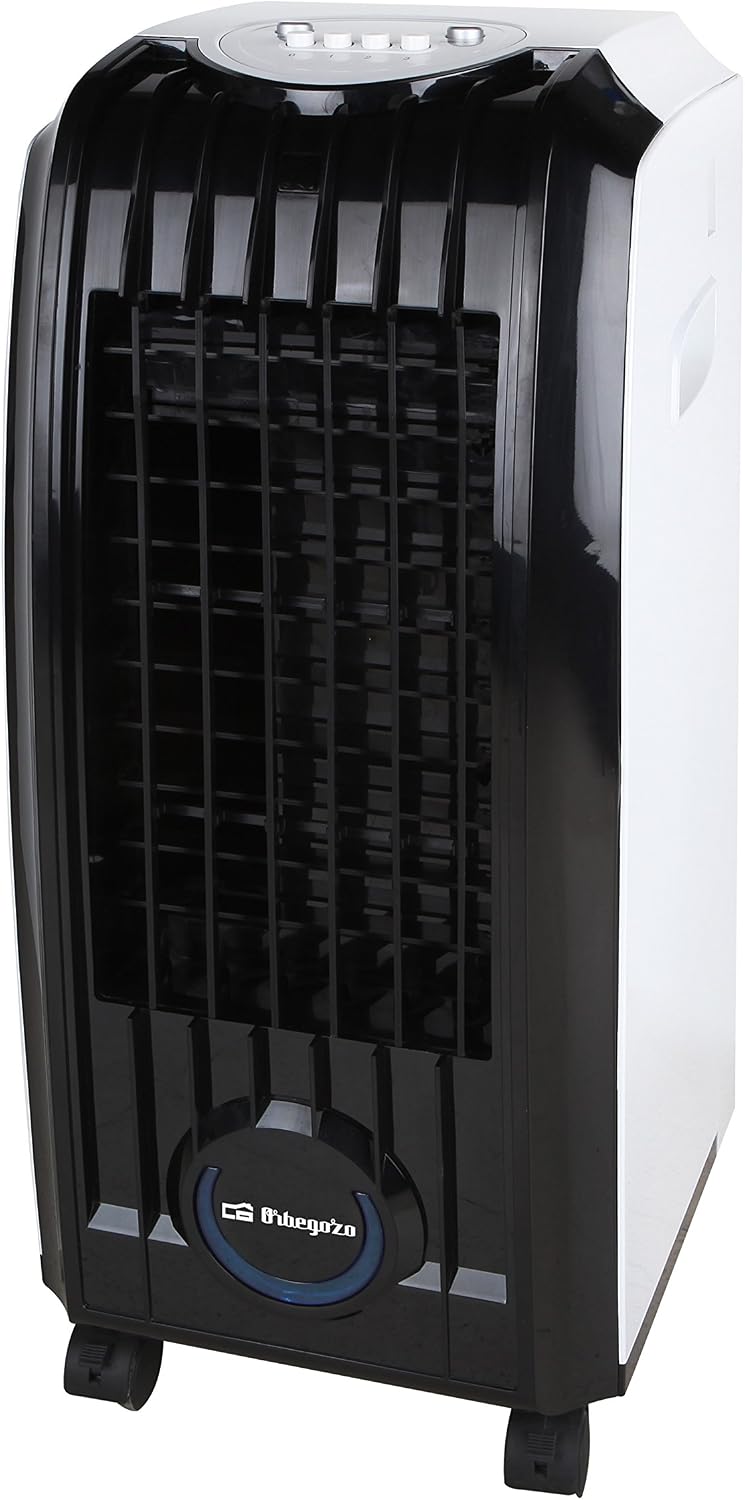 Mobiele airco Orbegozo AIR 45 3-in-1 verdampingsairconditioner, 4 l, 60 W, 3 snelheden, zwart, richtingsvinnen, afneembaar filter