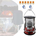 Vendics Elektrische kachel Buitententkachel Olieverwarmers Duurzame Roestvrijstalen, Thuis Wit/6L Rood/4.6L/4.6L/Rood, Voor Binnen Buiten, Terras